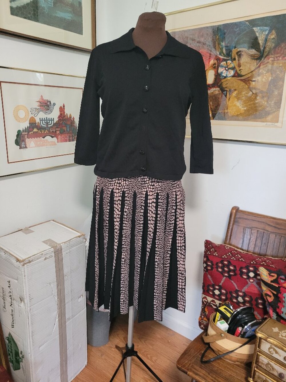 Apparalel Flared Swing Skirt Knit Size S